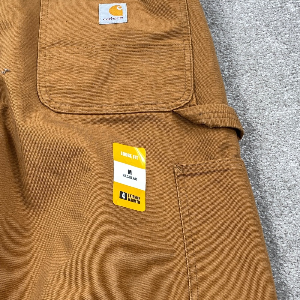 Carhartt Insulated Work Pants Mens M Brown Loose Fit Duck Canvas 0B5471-BRN - Picture 8 of 9